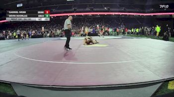 D4-150 lbs Cons. Round 3 - Devin Doorlag, Gobles vs Gabriel Webb, Saranac