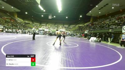 152 lbs Consi Of 16 #1 - Fernando Ortiz, Central vs Brenden Doyle, Woodlake