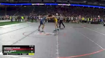 D1-215 lbs Champ. Round 1 - Dayne Arnett, Grand Haven vs Anthony Coleman, Macomb Dakota