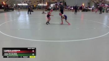 90 lbs Round 2 - Camryn Harrison, Wave Wrestling Club vs Oaklyn Glodo, Sparta Junior Bulldogs