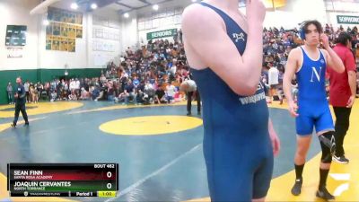 160 lbs Cons. Round 2 - Joaquin Cervantes, North Torrance vs Sean Finn, Santa Rosa Academy