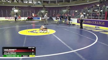 118 lbs Champ. Round 2 - Zack Bennett, Horseheads Sr HS vs Dylan Mollo, Union-Endicott Sr HS