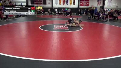 138 lbs 9th Place Match - Roy Brown, Burlington vs Jaxson Mehlert, Benton Community