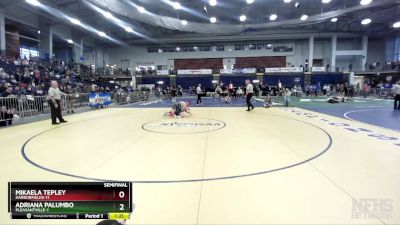 165 lbs Semifinal - Adriana Palumbo, Pleasantville-1 vs Mikaela Tepley, Harborfields-11