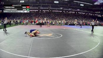 D1-126 lbs Cons. Round 2 - Conner Haslett, Lapeer HS vs Tristan King, Temperance Bedford