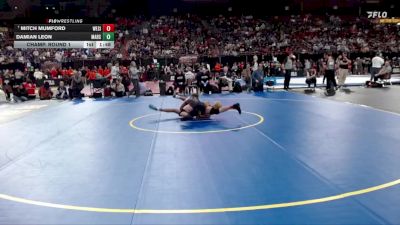 3A 126 lbs Champ. Round 1 - Mitch Mumford, West Side vs Damian Leon, Marsing