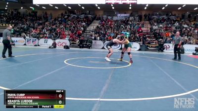 185G 1st Place Match - Keasiya Luedde, Service High School Cougars vs Maya Curp, South Anchorage High School