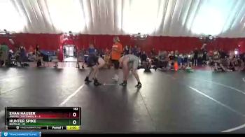 182 lbs Quarterfinals (8 Team) - Evan Hauser, Ankeny Centennial B vs Hunter Spike, Buffalo