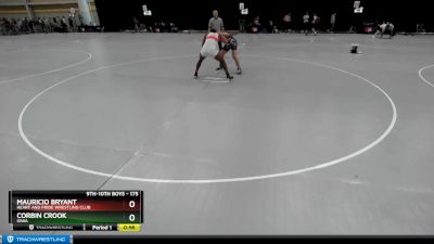 175 lbs Cons. Round 2 - Mauricio Bryant, Heart And Pride Wrestling Club vs Corbin Crook, Iowa