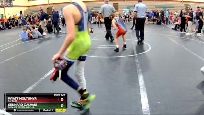 88 lbs Cons. Round 1 - Wyatt Moltumyr, Rampage vs Gennaro Calvani, Cavalier Wrestling Club