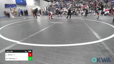 110 lbs Round Of 16 - Logan Darst, Comanche Takedown Club vs Wesley Fleming, Norman Grappling Club