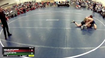 150 lbs Quarterfinals (8 Team) - Cougar Betts, Utah vs Nolan McCarthy, Team Arizona