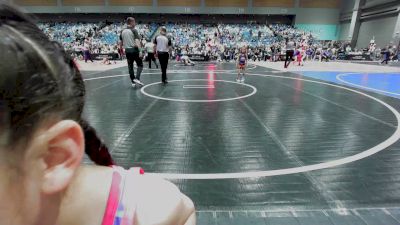 46 lbs Quarterfinal - Faith Lopez, Black Fox Academy vs Olivia Trevino, Victory
