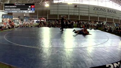 165 lbs Cole Sackett, Missouri vs Henrik Sperlazza, Minnesota Blue