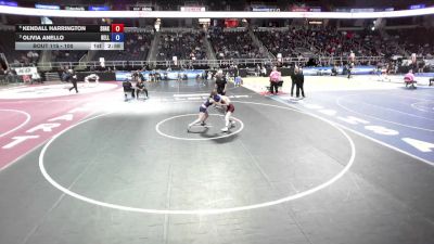 100 lbs Quarterfinal - Olivia Anello, Bellport vs Kendall Harrington, Shaker