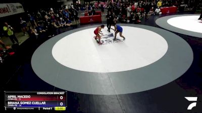 140 lbs Round 4 (16 Team) - April Macedo, CVWA-FR vs Briana Gomez Cuellar, CMWA-FR