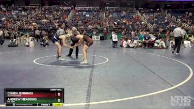 1A 165 lbs Semifinal - Cohen Jennings, South Stokes vs Andrew Meadows, Mt Airy