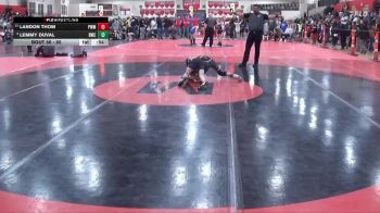 65 lbs Cons. Round 4 - Landon Thom, Pursuit Wrestling Minnesota vs Lemmy Duval, Bison Wrestling Club