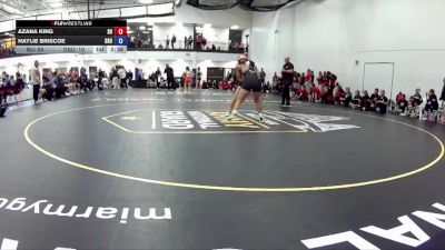 160 lbs Round 1 (16 Team) - Haylie Briscoe, Delaware State University vs Azana King, Schreiner University (A)