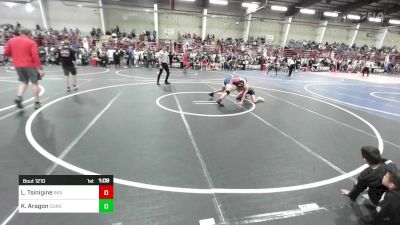 130 lbs Round Of 16 - Lance Tsinigine, Individual vs Keenan Aragon, Durango WC