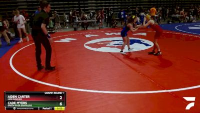 75 lbs Round 2 - Kwynn Porter, CWC Thunder vs Quinn Goodvin, Sheridan Wrestling Club