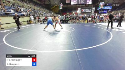 285 lbs Cons 16 #1 - Caleb Rodriguez, PA vs Cal Chapman, MI