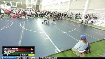 78 lbs Cons. Round 3 - Atlas Trout, Wasatch WC vs Stetson Bowen, Team Prestige Wrestling