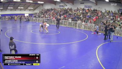 144 lbs Champ. Round 2 - Matthew Young, Canby Mat Club vs Jayden Davis, Cottage Grove Wrestling Club