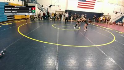 89-92 lbs Round 3 - Hayden Robinson, Thermopolis Middle School vs Janessa Cook, Powell Middle School