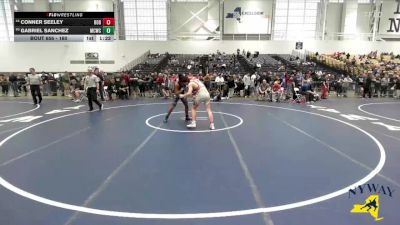 160 lbs Champ. Round 3 - Gabriel Sanchez, Mat Creatures Wrestling Club vs Conner Seeley, Salamanca Wrestling Club