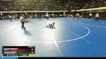 107 lbs Round 5 - Allison Birkett, Iowa vs Quinn Hansen, DC Elite Wrestling