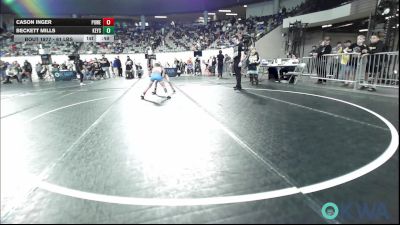 61 lbs 5th Place - Cason Inger, Powerhouse vs Beckett Mills, Keystone Kids Wrestling Club