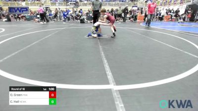 55 lbs Round Of 16 - Owen Green, Perry Wrestling Academy vs Caleb Hall, Newkirk Takedown Club