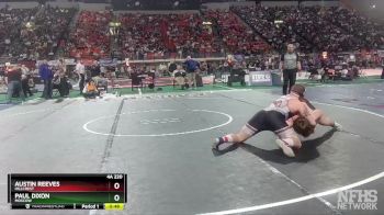 4A 220 lbs Cons. Round 3 - Paul Dixon, Moscow vs Austin Reeves, Hillcrest