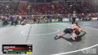 4A 220 lbs Cons. Round 3 - Paul Dixon, Moscow vs Austin Reeves, Hillcrest