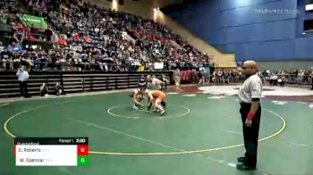 2 lbs Quarterfinal - Wyatt Spencer, Richlands vs Gerald Roberts, Clarke County