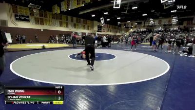 126 lbs Cons. Round 3 - Sohan Venkat, Torrey Pines vs Max Wong, Folsom