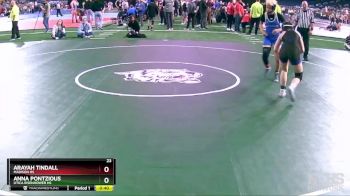Girls-105 lbs Cons. Round 2 - Anna Pontzious, Utica Eisenhower HS vs Arayah Tindall, Madison HS