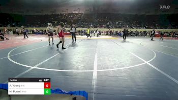 140 lbs Round Of 16 - Aiden Young, Blanchard High School vs Mack Powell, Bristow
