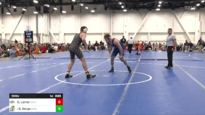 184 lbs Rd Of 16 - Daschle Lamer, Cal Poly vs Bennett Berge, South Dakota State