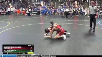 72 lbs Round 3 (4 Team) - Eli Gunderson, Cedar Springs vs Everett Dressander, Lowell Red