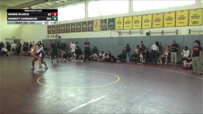 184 lbs Quarterfinal - Barrett Carrancho, Santa Rosa Junior College vs Moses Blanco, Skyline College