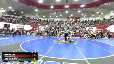 70 lbs Semifinal - Sawyer Imfeld, Whiteland Wrestling Club vs Liam Adams, Center Grove WC