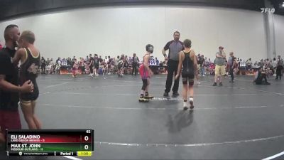 62 lbs Round 2 (10 Team) - Max St. John, Missouri Outlaws vs Eli Saladino, Lake Gibson Braves