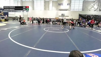 132 lbs Cons. Round 6 - Rocco Franchi, 5th Round Wrestling Club vs Jayden Miesch, Brockport Youth Wrestling Club