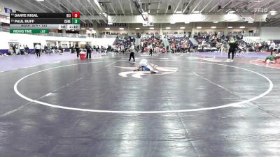 133 lbs Quarterfinal - Dante Rigal, Briar Cliff (Iowa) vs Paul Ruff, Concordia (Neb.)