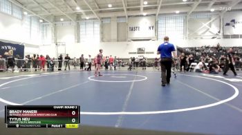 101 lbs Champ. Round 2 - Tytus Neu, Shaker Youth Wrestling vs Brady Maneri, Ruthless Aggression Wrestling Club