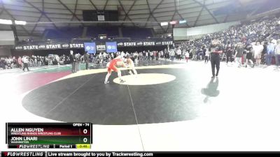 74 lbs Quarterfinal - John Linari, Washington vs Allen Nguyen, Wrestling Rhinos Wrestling Club