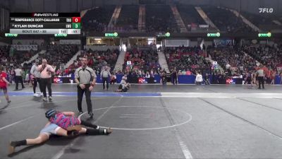 85 lbs Cons. Round 1 - Temperance Doty-Callahan, Thunderbird vs Kylah Duncan, Lakin Wrestling Club