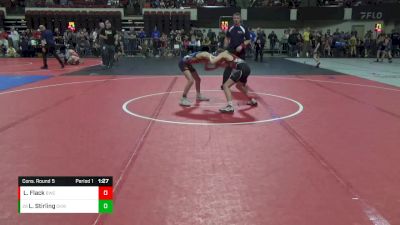 78 lbs Cons. Round 5 - Lucas Stirling, Camel Kids Wrestling vs Luke Flack, Bozeman Wrestling Club